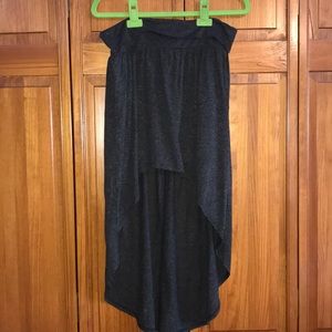 High Low Charcoal Grey Skirt
